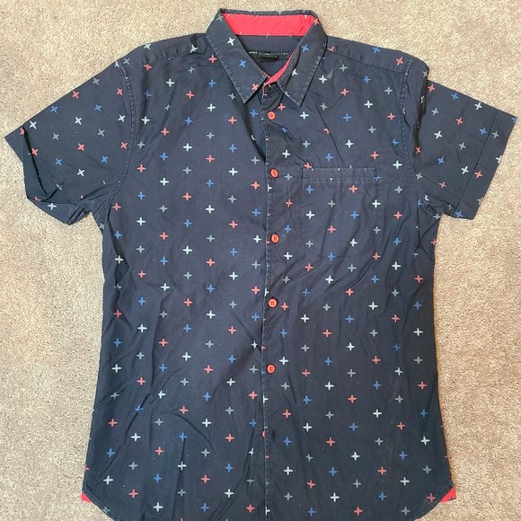 Marc by Marc Jacobs Men's short sleeve collared navy button down - Picture 1 of 1